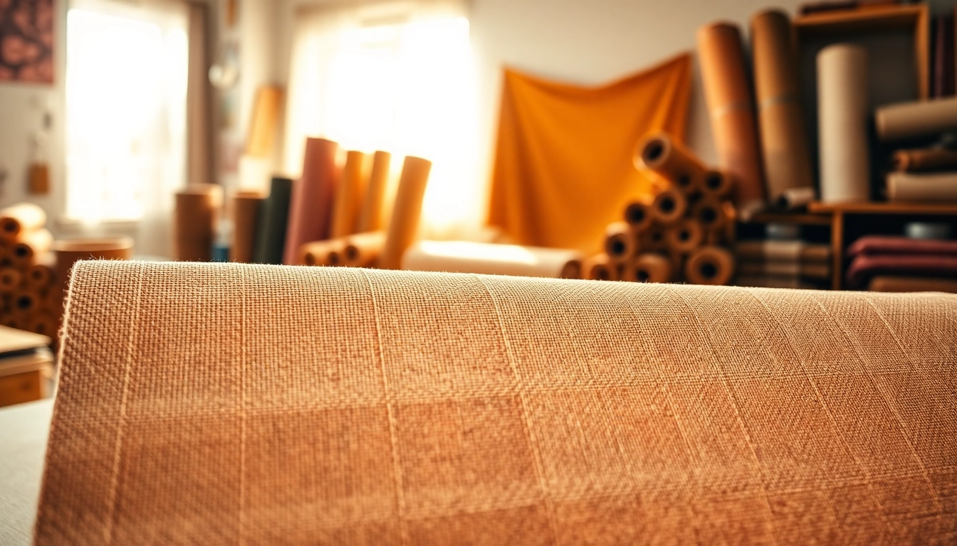 Verken canvas texturen met kleurrijke stoffen in een knusse woonkamer.