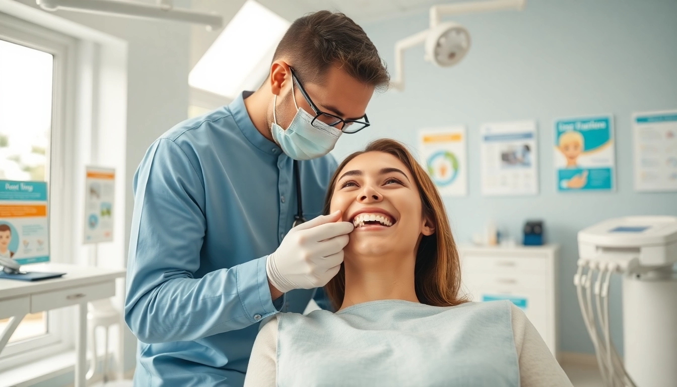 Adjusting braces Myrtle Beach for a patient in a modern orthodontic office.